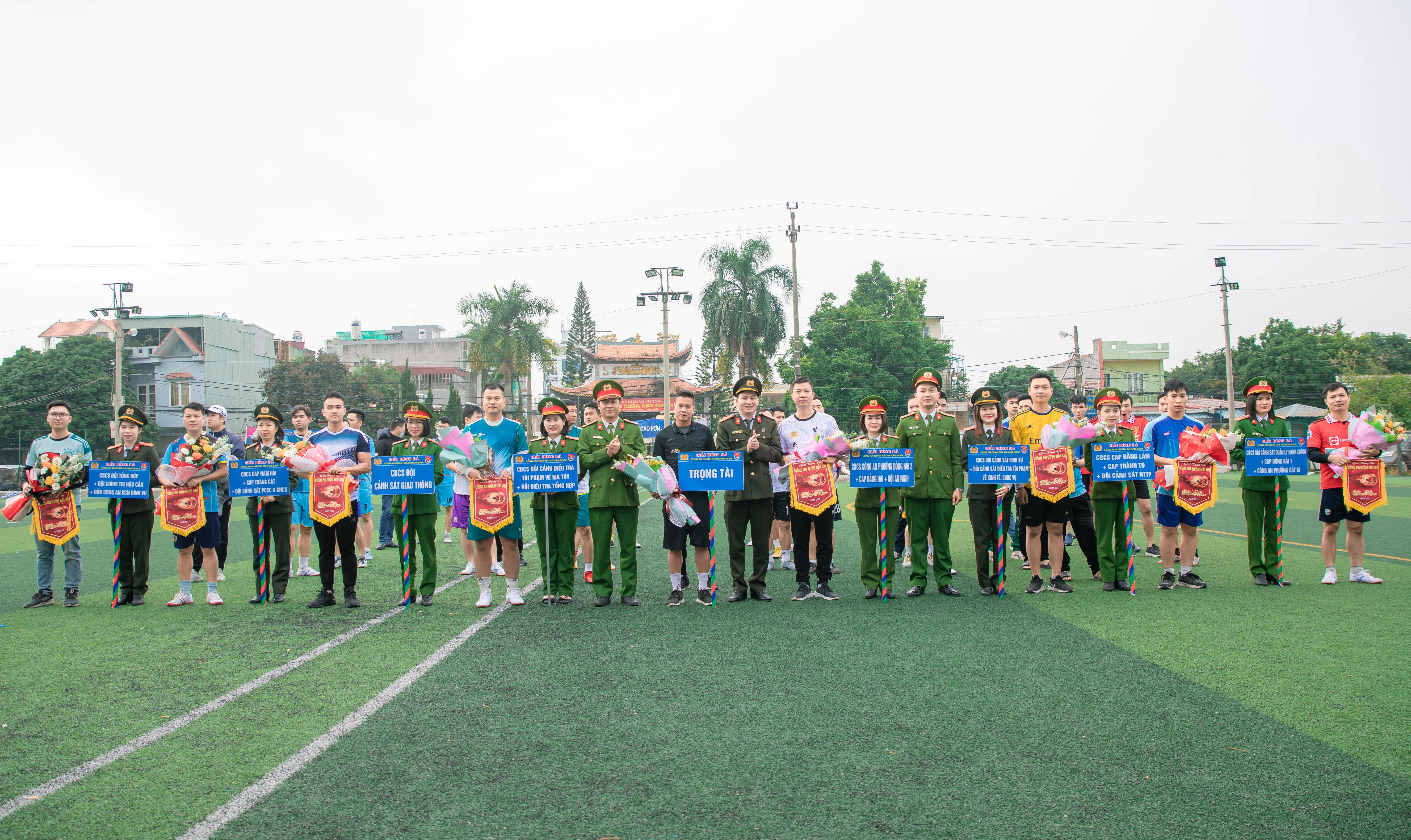 Công an quận Hải An: Tổ chức Giải bóng đá nam năm 2022